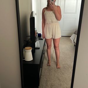 Cream romper